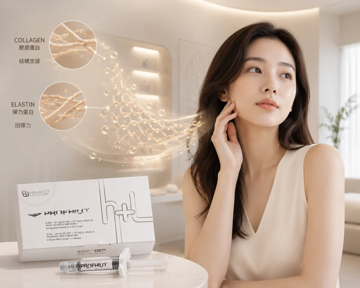 彈力蛋白同膠原蛋白有咩分別？Profhilo逆時針作用原理解析