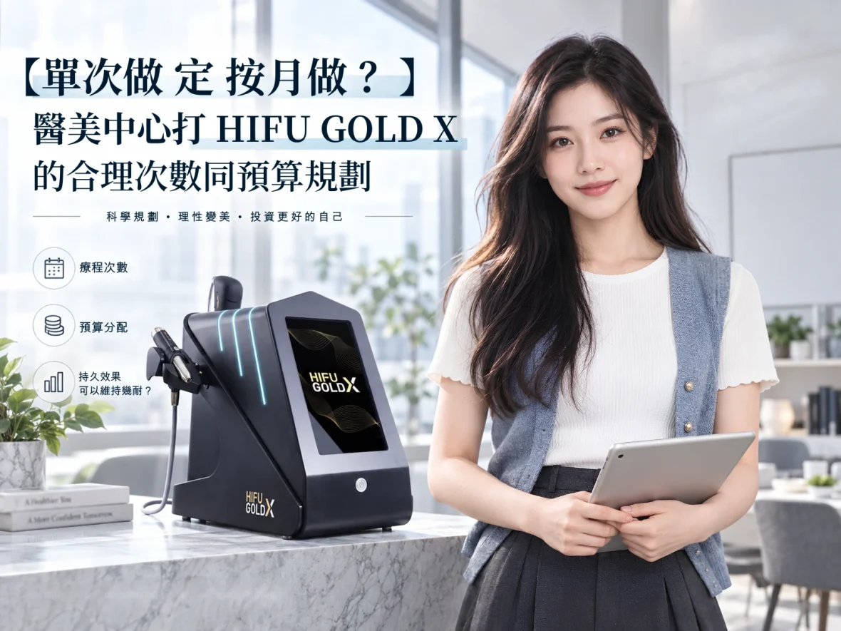 【單次做定按月做?】醫美中心打 HIFU GOLD X 的合理次數同預算規劃